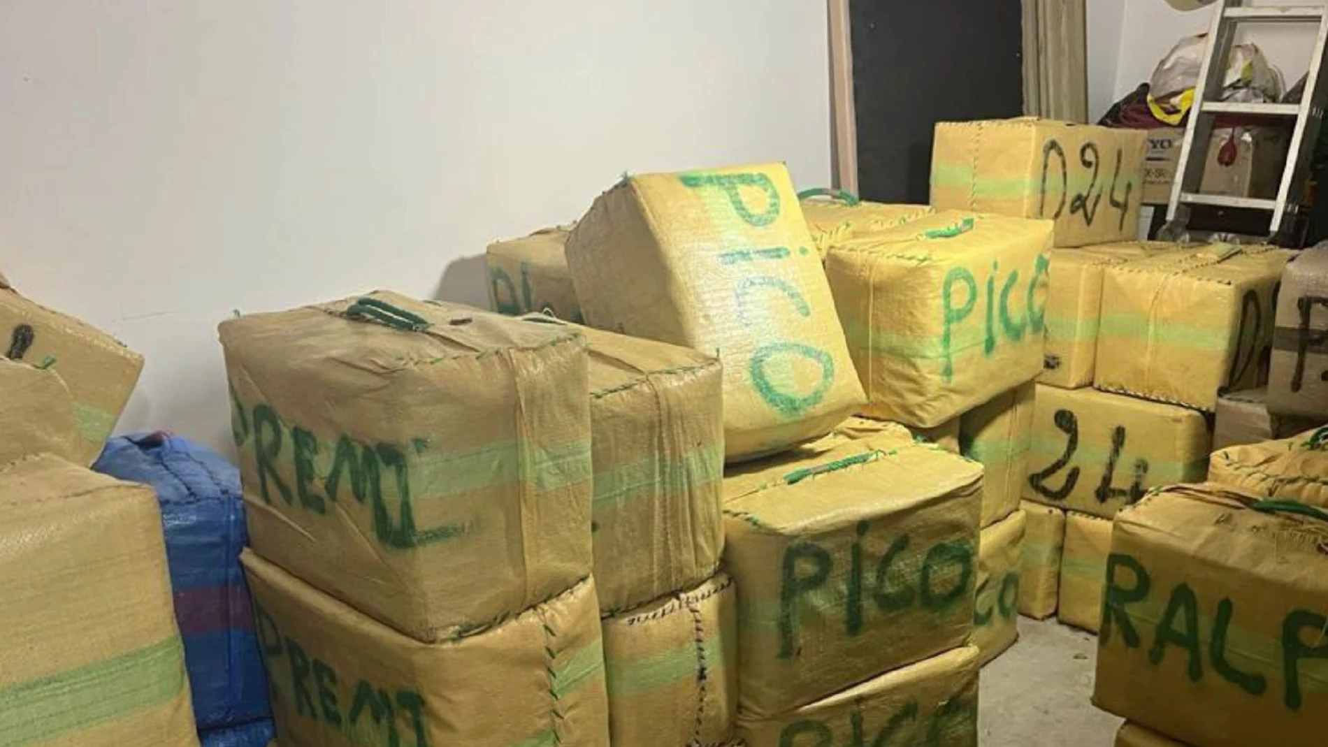 Desmantelada una 'guardería' de droga con más de cuatro toneladas y media de hachís en La Línea 