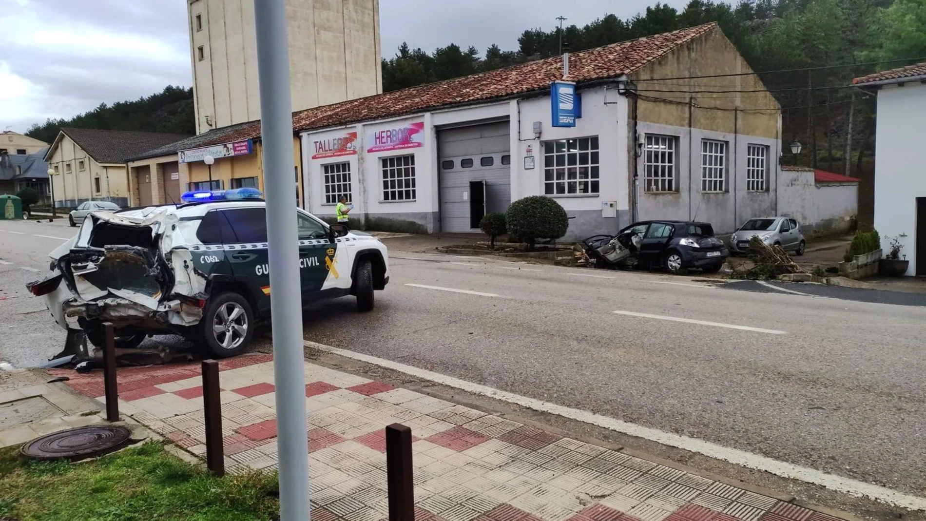 Ingresa en prisión el detenido por arrollar con su camión a tres coches de la Guardia Civil en El Burgo (Soria)