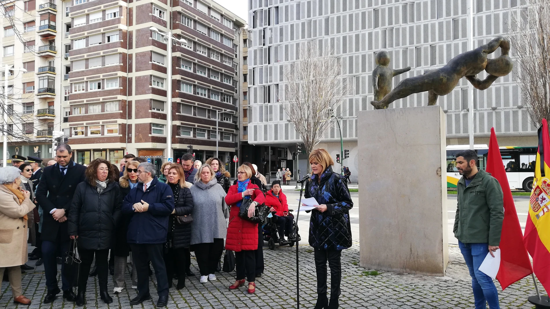 Acto en Pamplona en recuerdo de las víctimas de ETA. EUROPA PRESS 11/02/2024