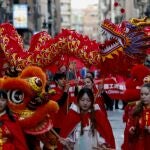 Las calles de Valencia celebraron el año nuevo chino