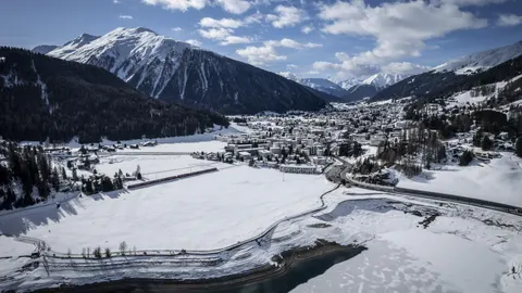 Snow in Davos, Switzerland