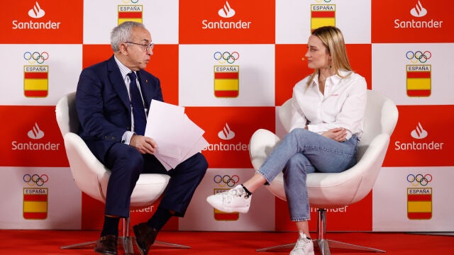Mireia Belmonte attends an event with Banco Santander and COE