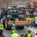 Agricultores protestan en Cartegena