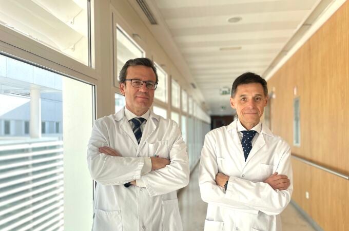 Los doctores de la Unidad de Cirugía Colorrectal del Hospital Quirónsalud Infanta Luisa de Sevilla, Antonio Amaya y Fernando de la Portilla