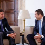 El president de la Generalitat, Carlos Mazón, se reúne con el presidente de BP, spaña, Andrés Guevara