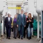 Pedro Sánchez ha visitado hoy la planta desalinizadora de Torrevieja.