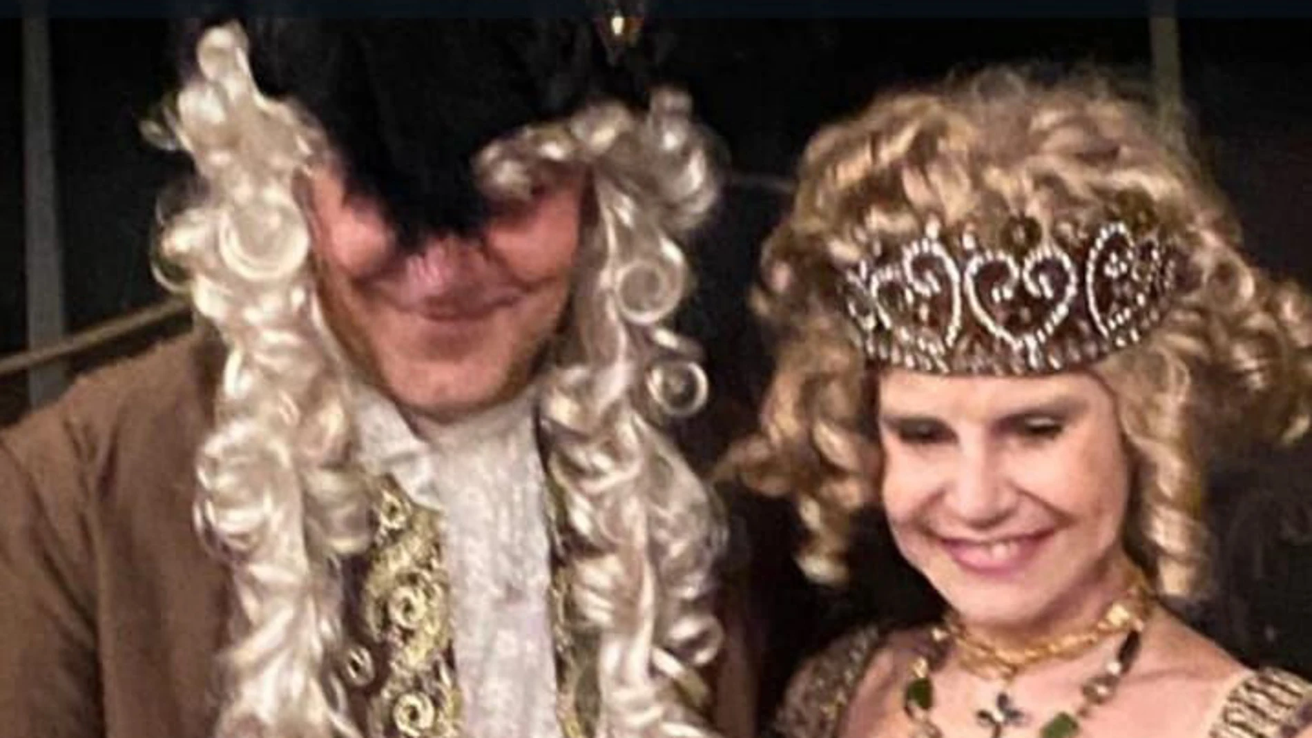 Eugenia Martínez de Irujo y Narcís Rebollo en el Carnaval en Venecia