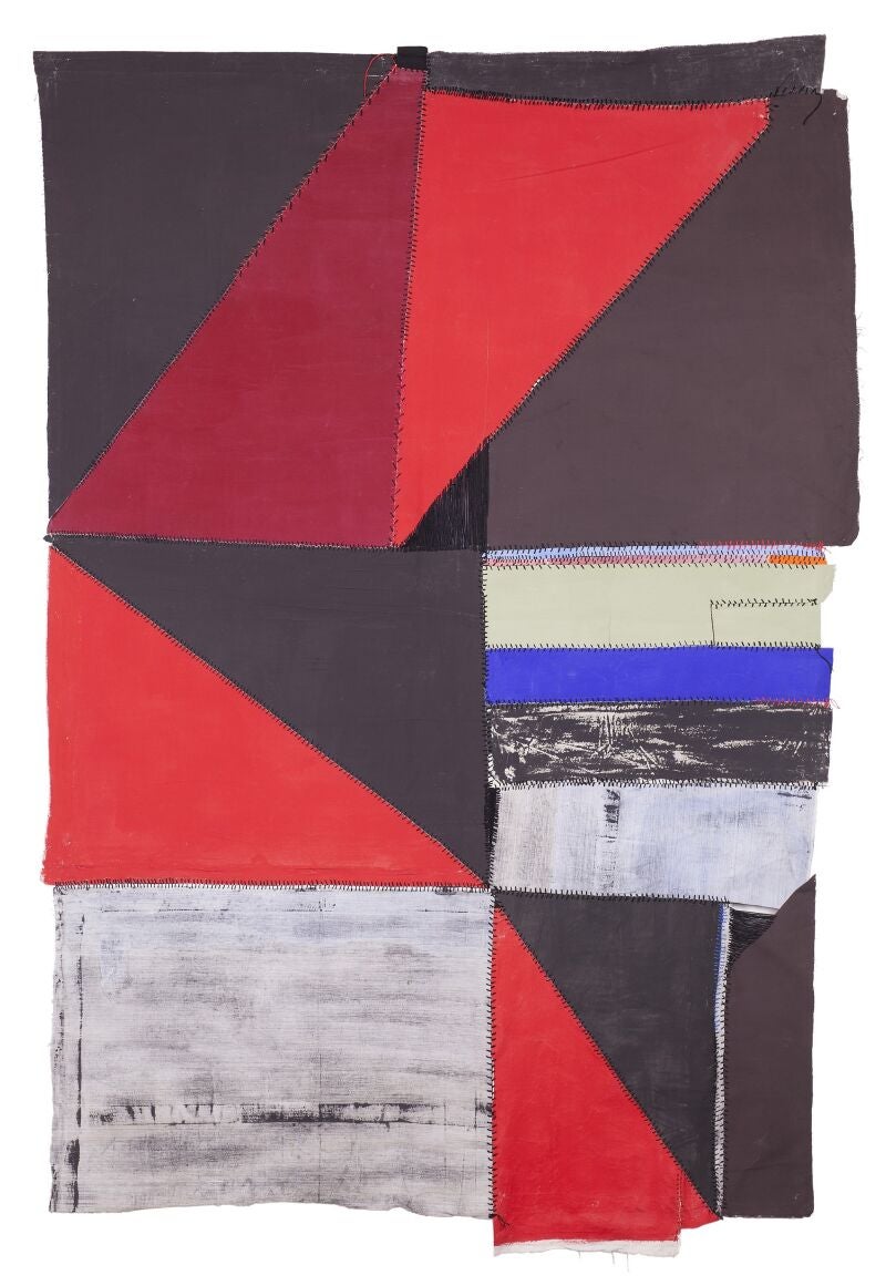 &quot;Red and Black in Diagonal / Rojo y negro en diagonal&quot;, 2019, de Teresa Lanceta