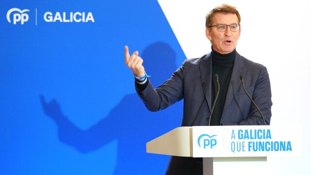 18F.- Feijóo nota "un olor a mayoría absoluta total" e insiste en que no votar al PP o abstenerse favorece al BNG