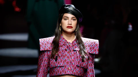 Lorena Durán en el desfile de Paloma Suárez.