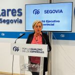 La senadora y presidenta del PP de Segovia, Paloma Sanz