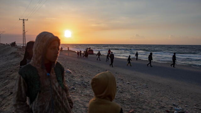 Displaced Palestinians in Rafah