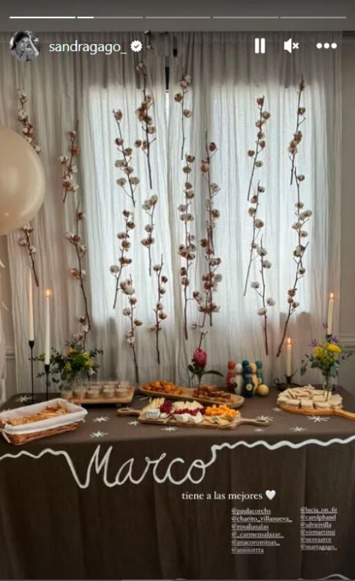 Imagen del babyshower de Marco