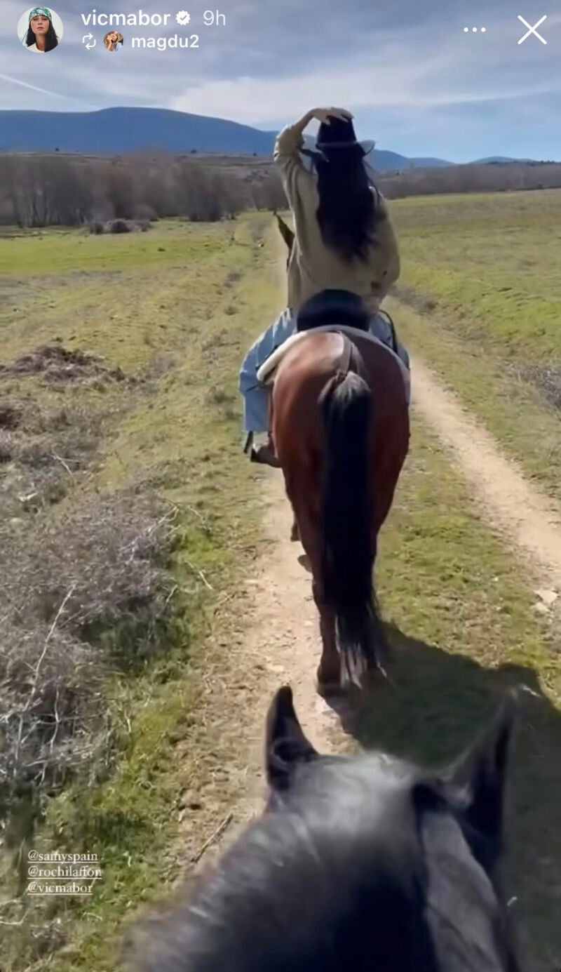 Victoria Federica montando a caballo.