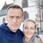 Yulia Navalnaya con Navalni 