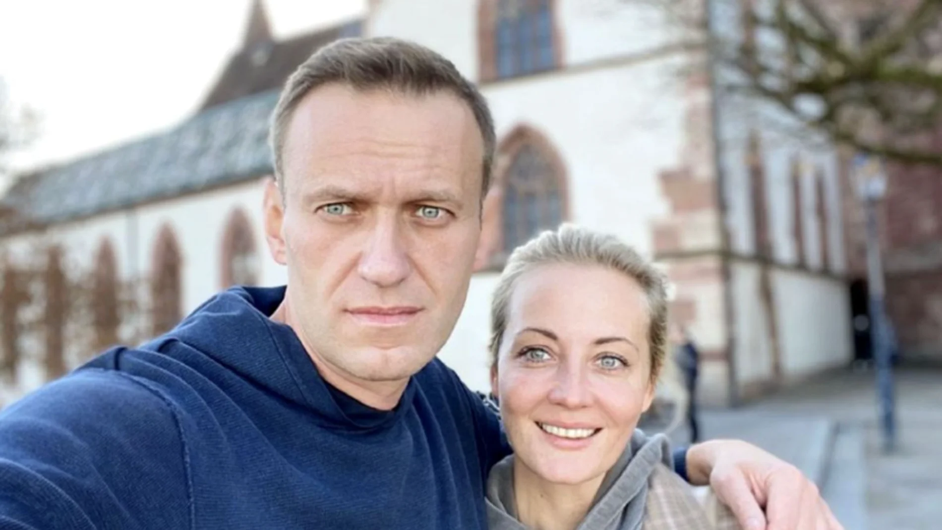 Yulia Navalnaya con Navalni 