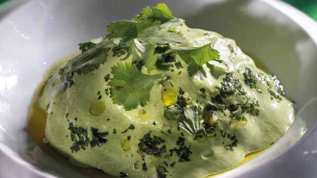 Ensaladilla de merluza en salsa verde