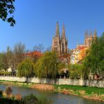 Río Arlanzón a su paso por Burgos