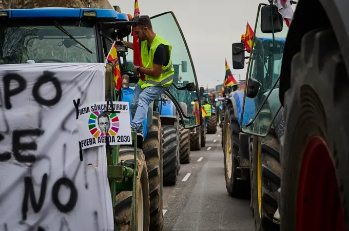Los tribunales avalan el recorrido de la tractorada de los agricultores en Madrid