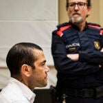 Dani Alves, en el juicio reciente en Barcelona