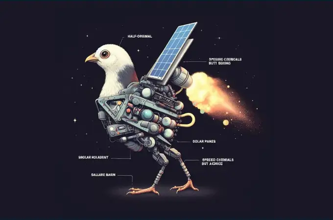 Así es el pollo ciborg propuesto por el físico Freeman Dyson para explorar el espacio