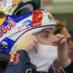 Verstappen, durante los test de pretemporada en Bahrein