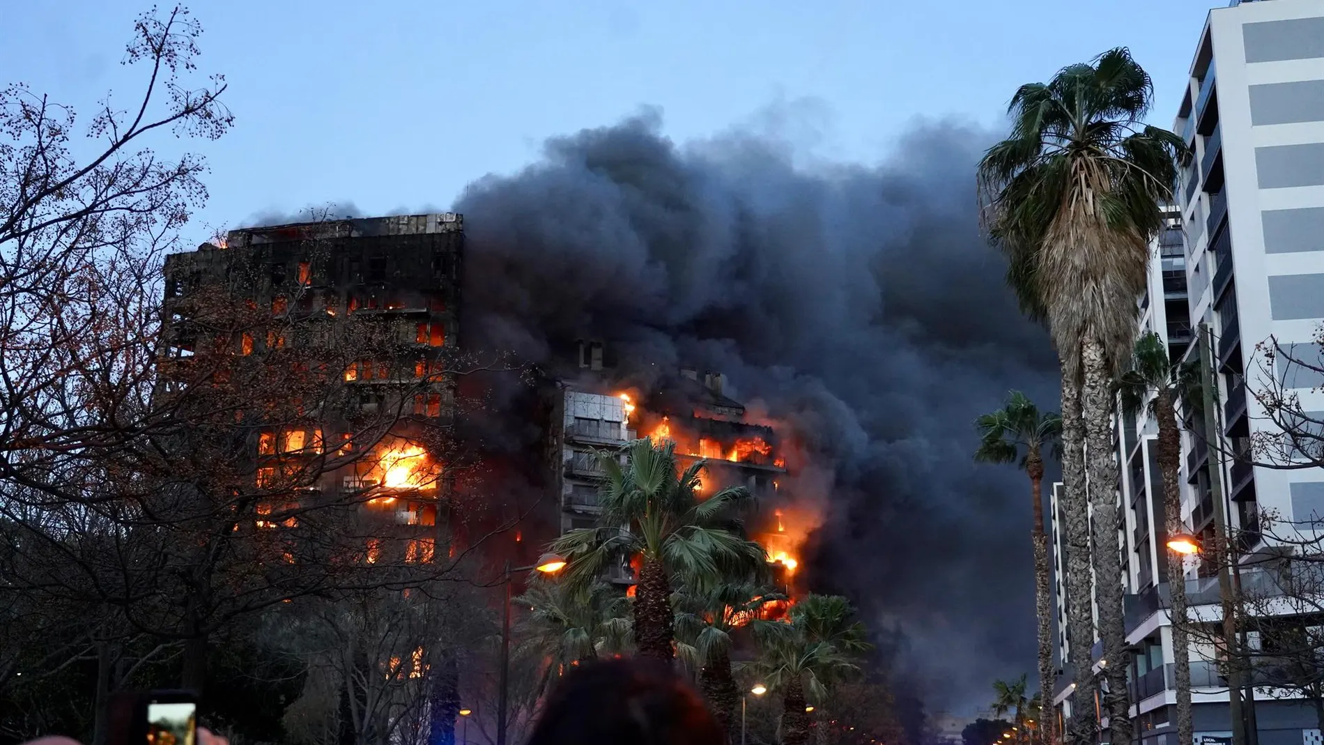 El incendio del edificio de Valencia