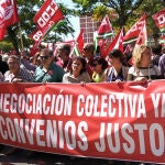 Las protestas de los sindicatos se han sucedido por la falta de acuerdo en las condiciones laborales