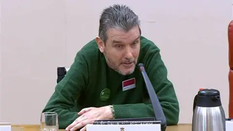 Juan Carlos Unzué, en el Congreso de los Diputados