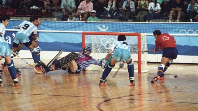 Argentina derrotó a España en la final olímpica de hockey sobre patines en Barcelona 92