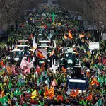 Marcha de agricultores en Madrid
