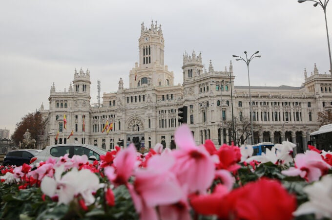 Fachada del Ayuntamiento de Madrid, en Cibeles