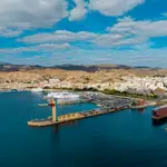 Vista panorámica del Puerto de Almería 