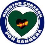 Logo oficial del movimiento "Nuestro corazón por bandera" que une a mujeres de guardias civiles y policías nacionales