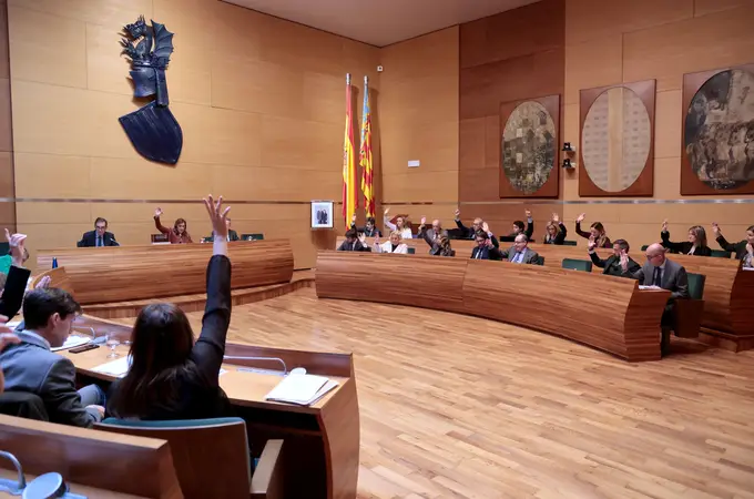 El pleno del Ayuntamiento de Valencia 