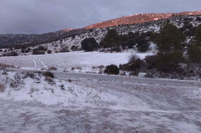 Temporal.- La nieve cubre las pedanías altas de la comarca del Noroeste de Murcia