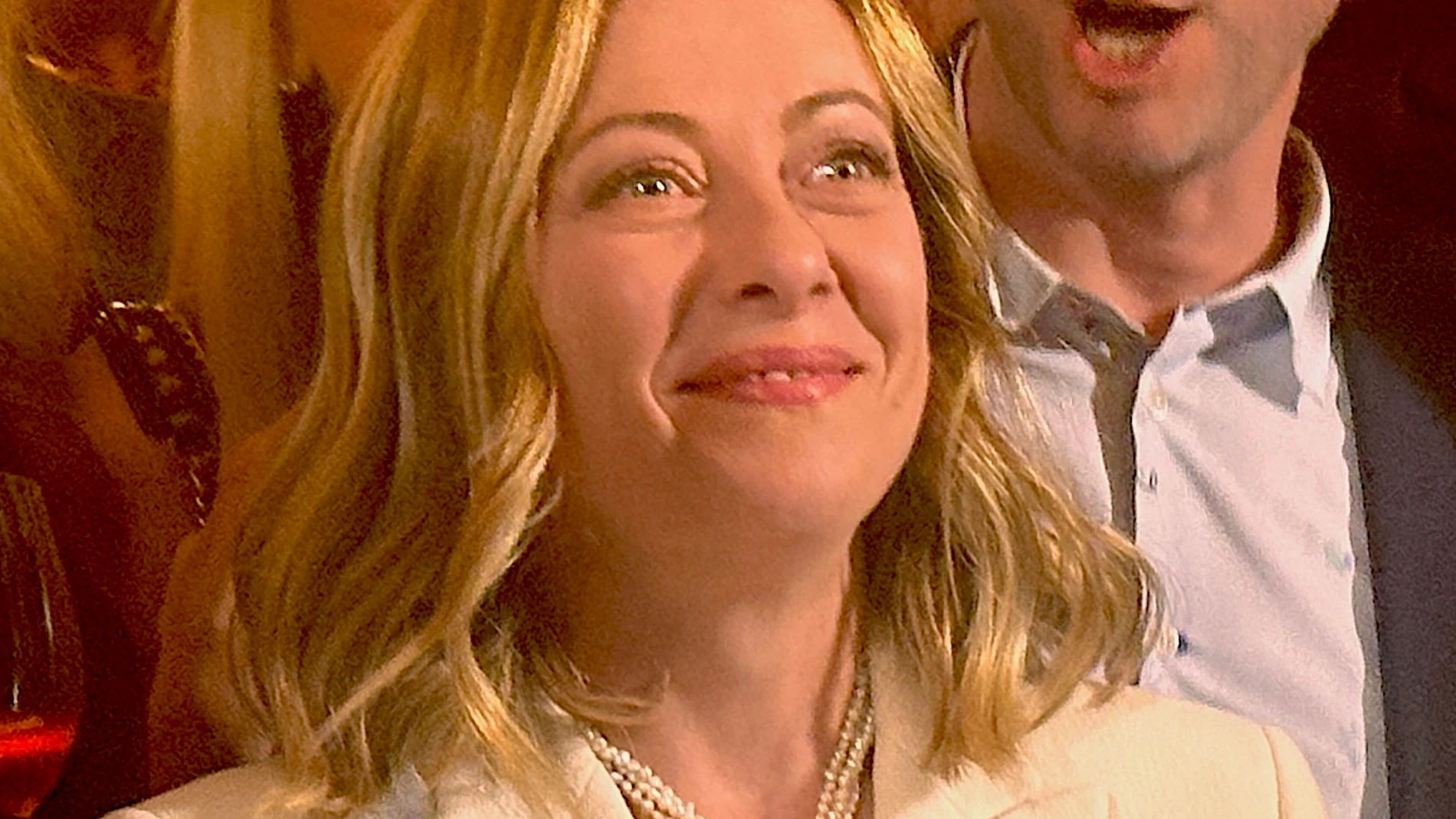 Giorgia Meloni en la cena de la Asociación de la Prensa Extranjera en Italia