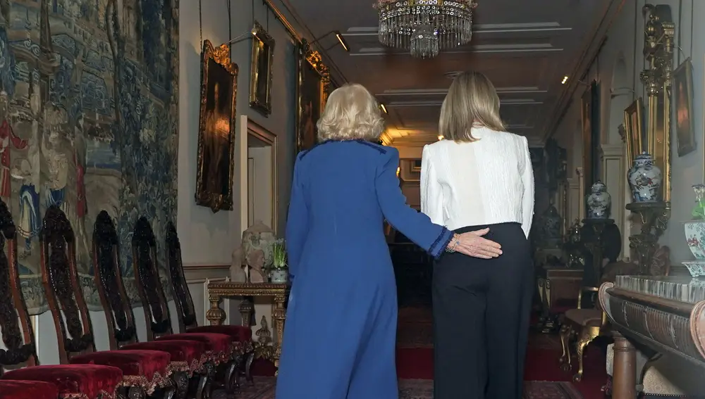 La Reina Camilla recibe a Olena Zelenska en Clarence House