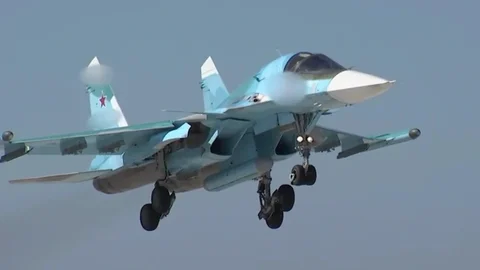 Un caza ruso SU-34