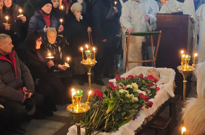 Las imágenes más emotivas del funeral de Navalni en Moscú