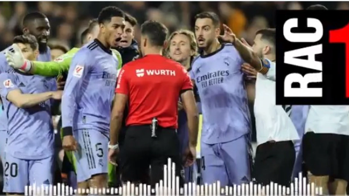 La inesperada reacción de RAC1 a lo que hizo Gil Manzano en el final del Valencia - Real Madrid