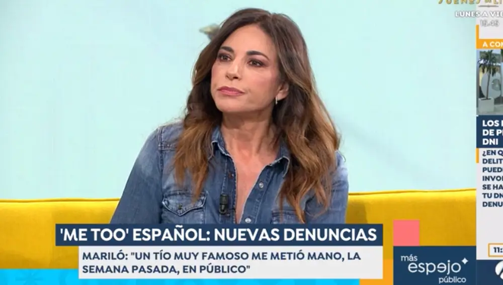 Mariló Montero denuncia una agresión sexual en &quot;Espejo Público&quot;