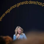 Yolanda Díaz inaugura el acto “CURRANTAS: cómo ha cambiado el trabajo en los últimos años”