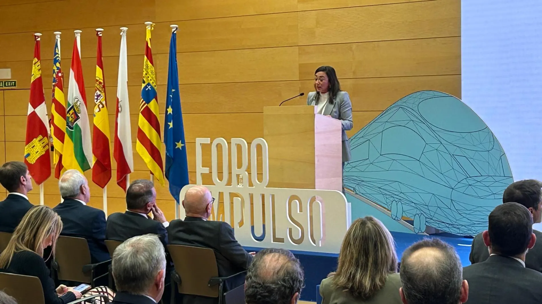 María González Corral durante su intervención en Logroño