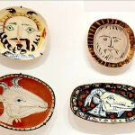 Platos y fuentes de arcilla pintadas por Picasso