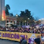 8M.- Arranca la marcha del Movimiento Feminista de Madrid por el 8M al grito de "el feminismo es abolicionista"