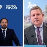 |Izquierda| El presidente del PP en Castilla-La Mancha, Paco Núñez. |Derecha| El presidente del ejecutivo de Castilla-La Mancha, Emiliano García-Page.