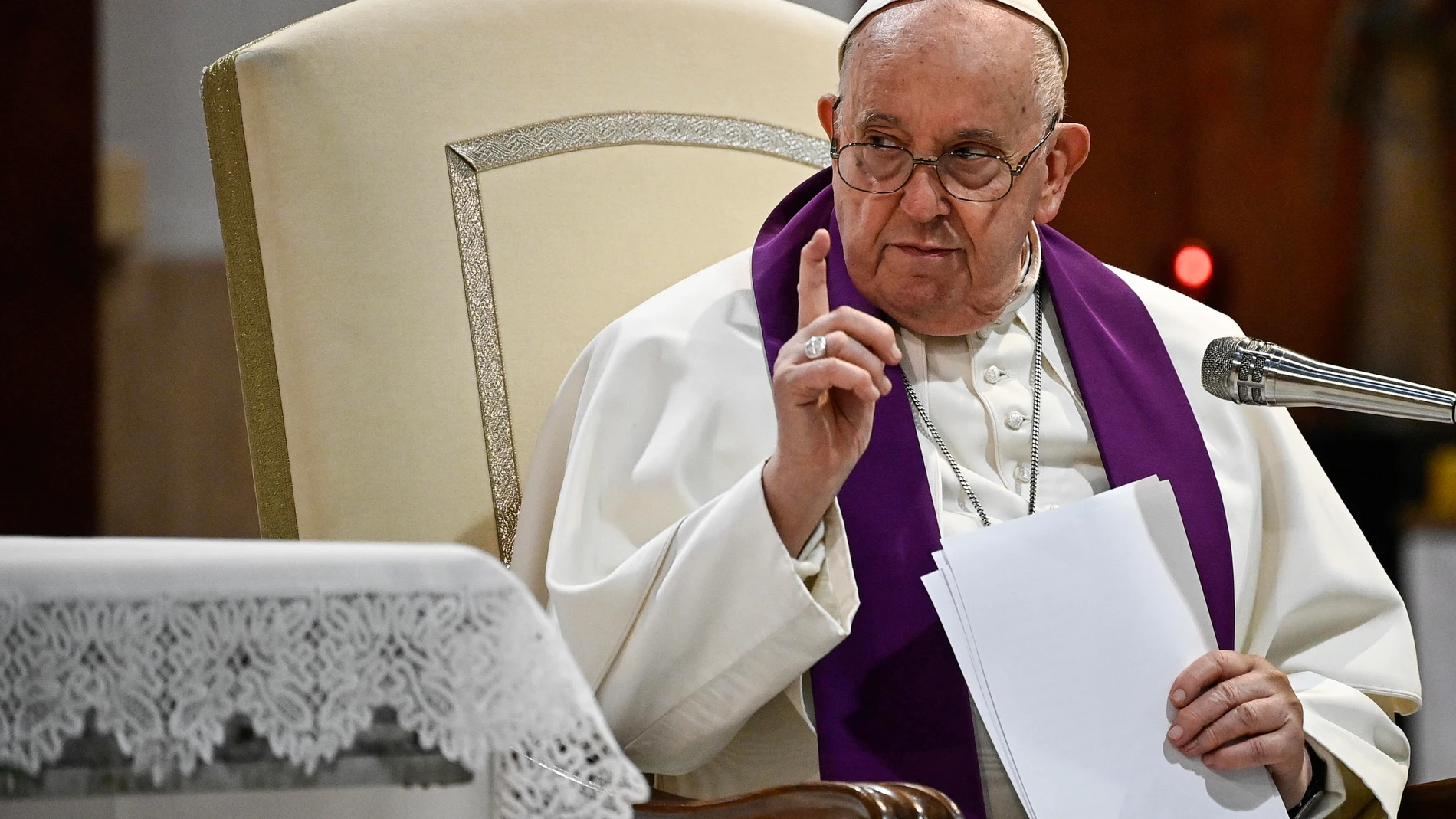 El Papa Francisco en la parroquia de San Pío V de Roma