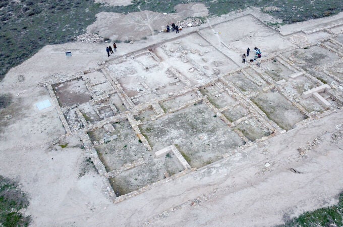 Imagen aérea de la nueva área productiva localizada en el oppidum de Puente Tablas