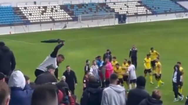 Incidentes en el partido entre el CF Motril y el Atlético Melilla